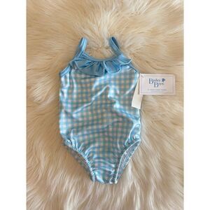 Bailey boy swim‎ blue white check nwt